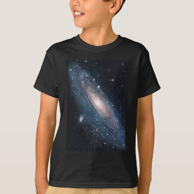 andromeda galaxy milky way cosmos universum t shirt (Framsida)