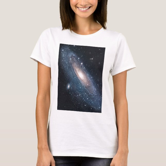 andromeda galaxy milky way cosmos universum tee (Framsida)