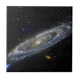 Andromeda galaxy mjölkkosmos universum kakelplatta