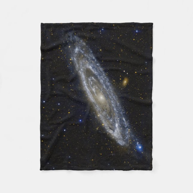 Andromeda Galaxy Starry Himlar Fleecefilt (Framsidan)