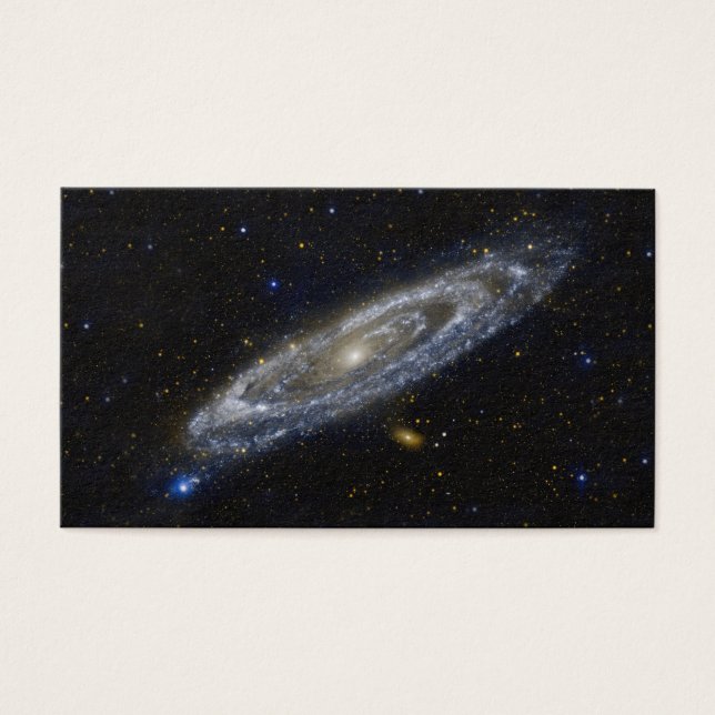 Andromeda Galaxy Starry Himlar Visitkort (Framsidan)