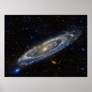 Andromeda Galaxy Ultraviolet View, ZGOS Poster