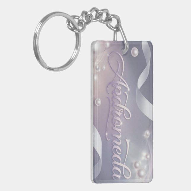 Andromeda namn Nyckelring (Vänstra Framsidan)