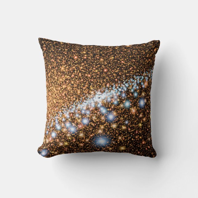 Andromeda svarta hål blå stjärnor - konstnärens ko kudde (Framsida)