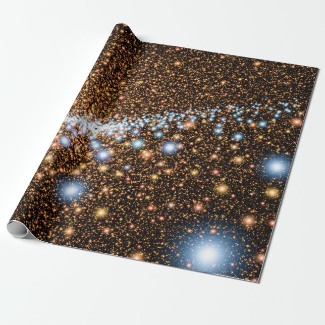 Andromeda svarta hål blå stjärnor - konstnärskonce presentpapper (Utrullad)