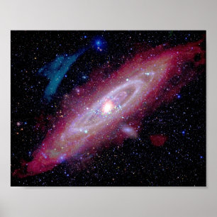 Andromedagalaxen Messier 31 Sammansatt Bild Poster