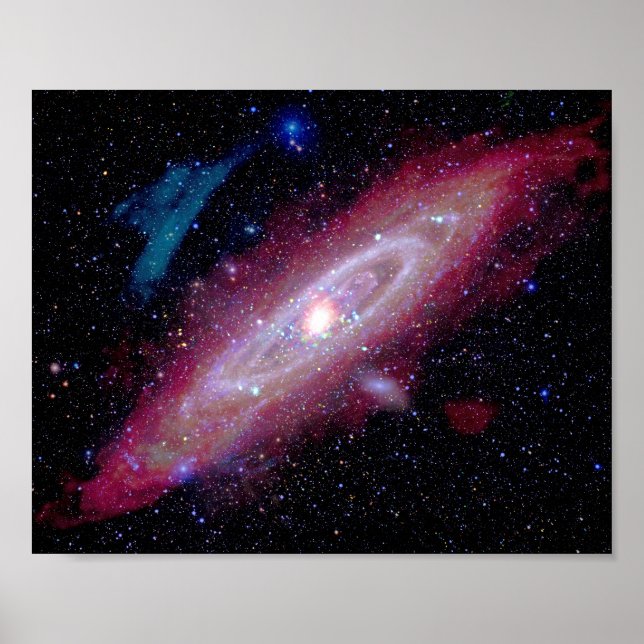 Andromedagalaxen Messier 31 Sammansatt Bild Poster (Framsidan)