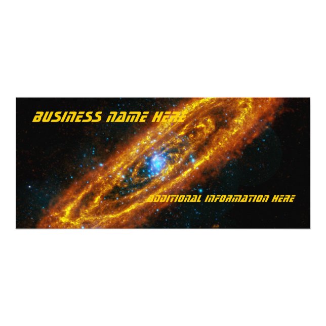 Andromeda's Stars 2012 Calendar Business Rack Card Reklamkort (Framsidan)