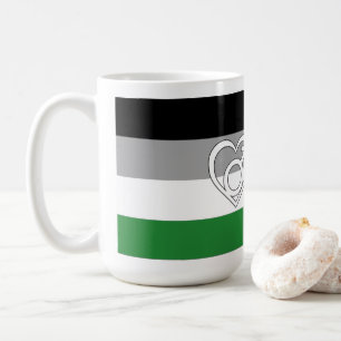 Androphilia stolthetsflagg och symbol kaffemugg