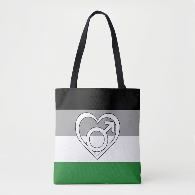 Androphilia stolthetsflagg och symbol tygkasse (Framsida)