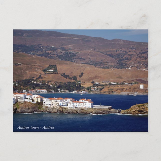 Andros City - Andros Vykort (Framsida)