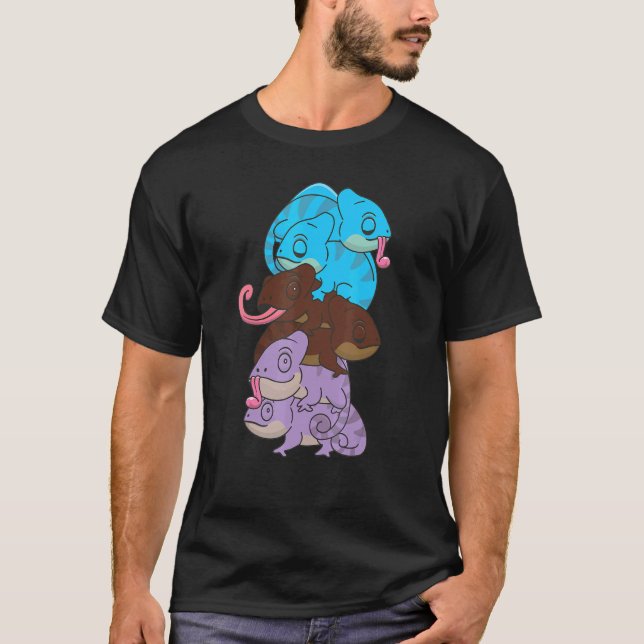 Androsexuell Gender Pride Lgbtq Chameleon T Shirt (Framsida)