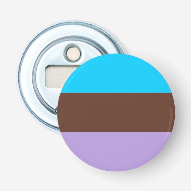 Androsexuell stolthetsflagga flasköppnare (Framsidan)