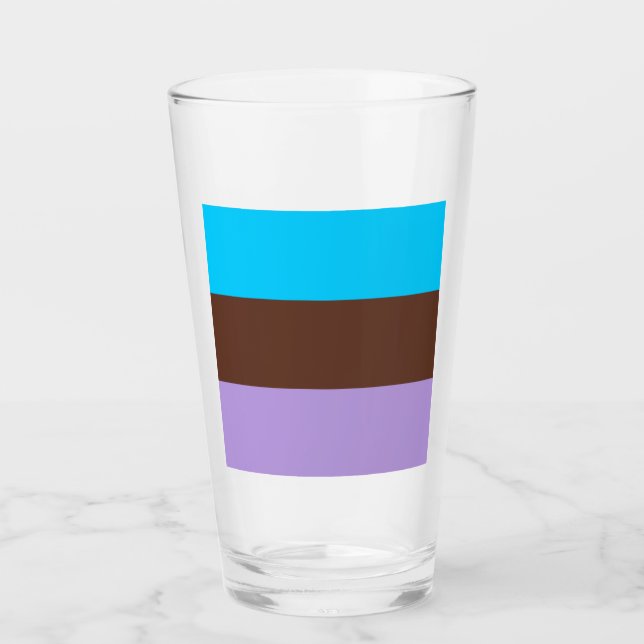 Androsexuell stolthetsflagga glaskopp (Framsida)