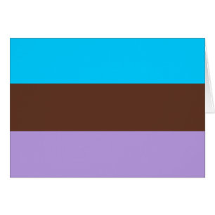 Androsexuell stolthetsflagga hälsningskort