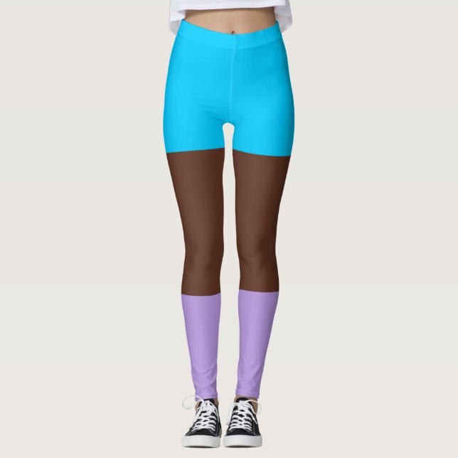 Androsexuell stolthetsflagga leggings (Framsida)