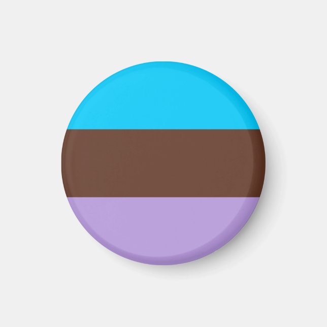 Androsexuell stolthetsflagga magnet (Framsidan)