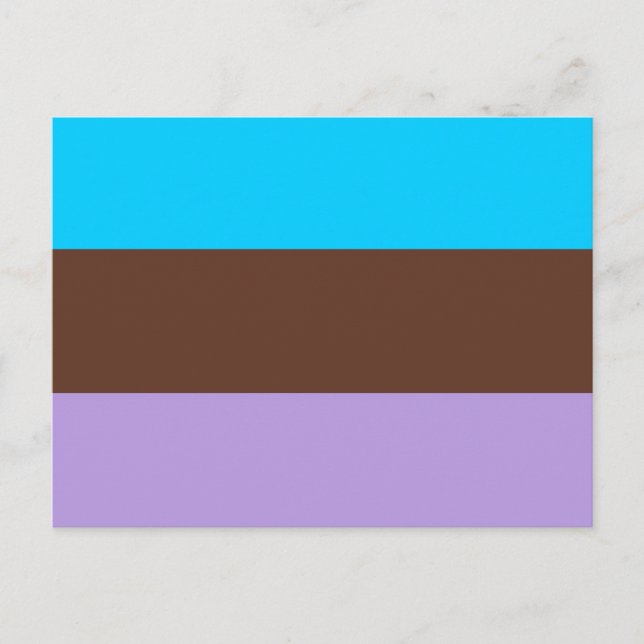 Androsexuell stolthetsflagga vykort (Framsida)