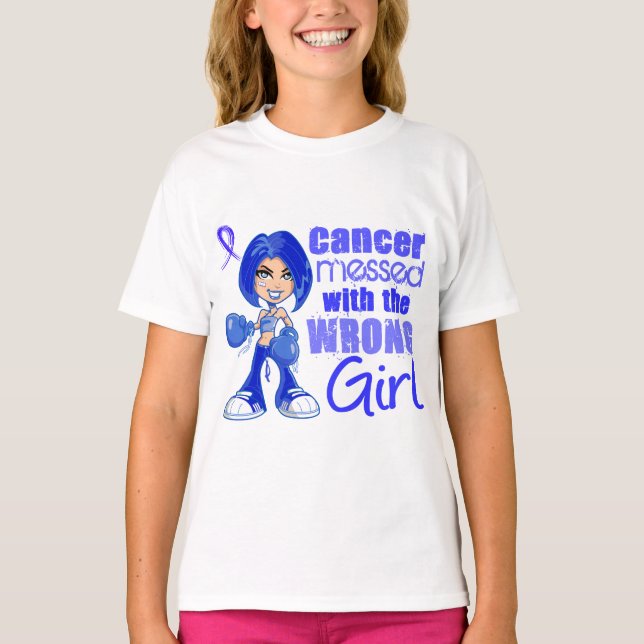 Ändtarms- cancer röra med fel Girl.png T Shirt (Framsida)