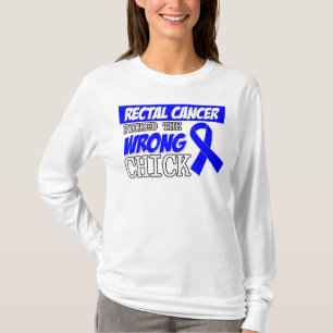 Ändtarms- cancer valde den fla chicken tee shirt