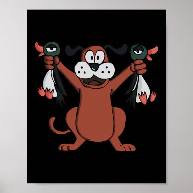 Anduckjakt videospel designade kläder för spel poster (Framsidan)