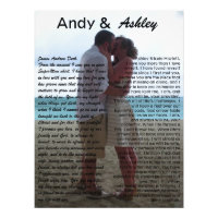 Andy & Ashley, bröllop pic med vows