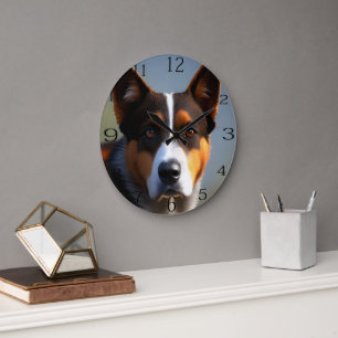 Andy Australian Blue Heeler Stor Klocka