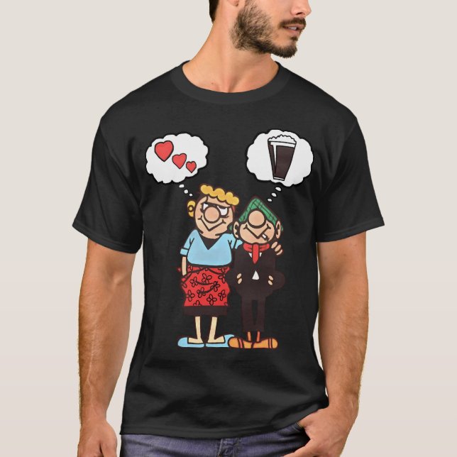 Andy Capp Äkta kärlek T Shirt (Framsida)