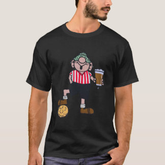 ANDY CAPP RED AND WHITE FOOTBALL SHIRT  T