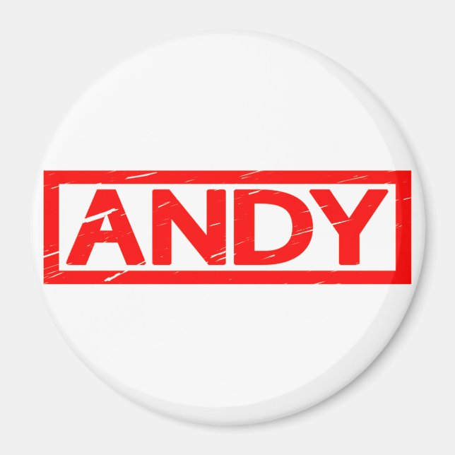 Andy Frimärke Magnet (Framsidan)