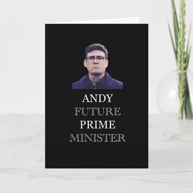 Andy Future Prime Minister - Andy Burnham Kort (Framsida)