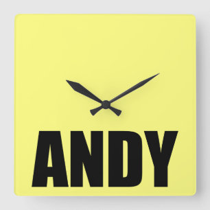 Andy Fyrkantig Klocka