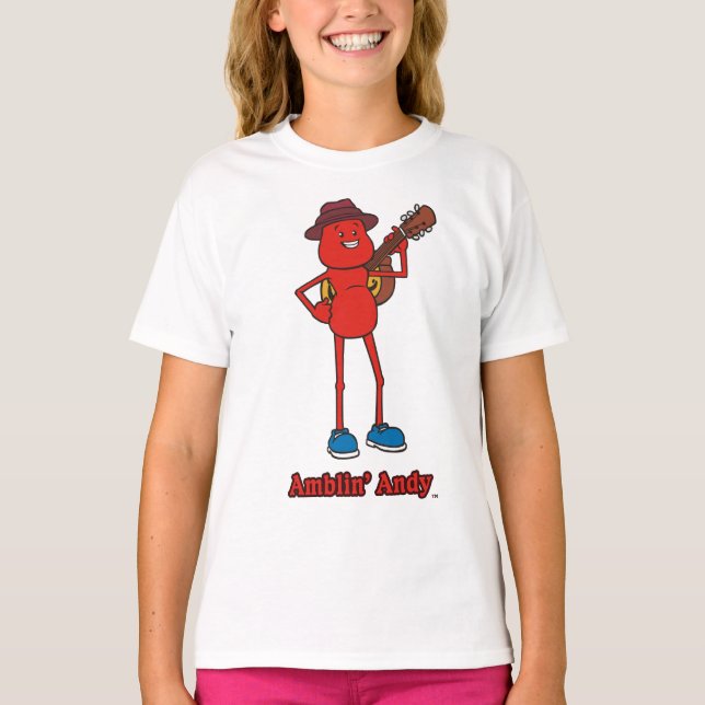 Andy Girls Ringer T-Shirt (Framsida)
