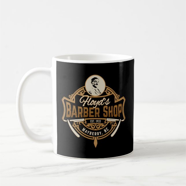 Andy Griffith Show Floyd's Barber Shop Tv Kaffemugg (Vänster)