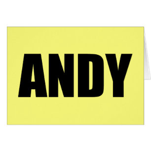 Andy Hälsningskort