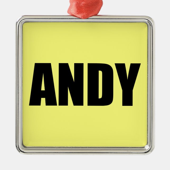 Andy Julgransprydnad Metall (Framsidan)