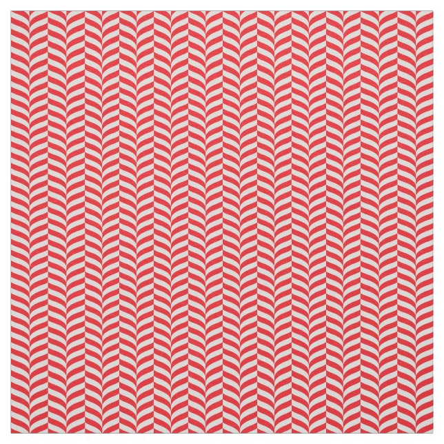 andy Käpp Twist Geometric Red & Cream Chevron Tyg (Provkarta)