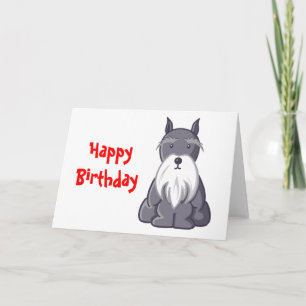 Andy Rooney Schnauzer Birthday Kort