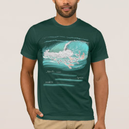 Andy stavad med aminosyror, mörk färg Tee