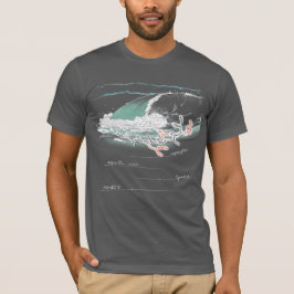 Andy stavad med aminosyror, mörk färg Tee