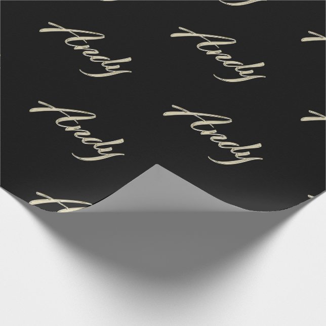 Andy Vorname Name edles Geschenkpapier Papier Presentpapper (Hörn)