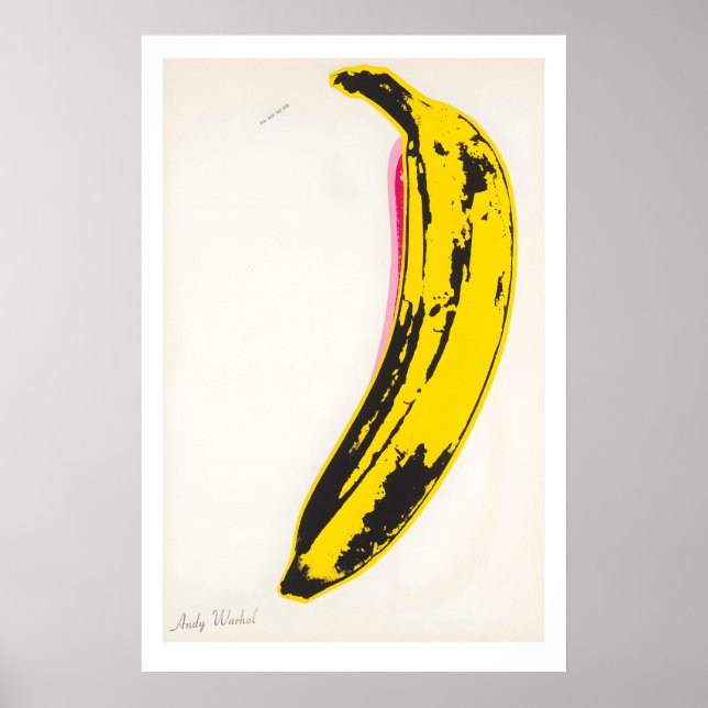 Andy Warhol Banana Print Klassisk Popkonst (A3, A4 Poster (Framsidan)