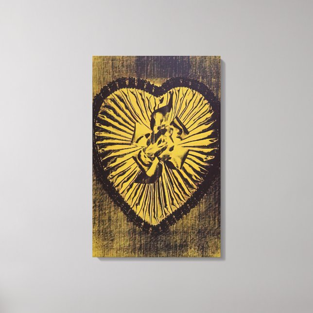 Andy Warhol - Gult Candy Box Canvastryck (Framsida)