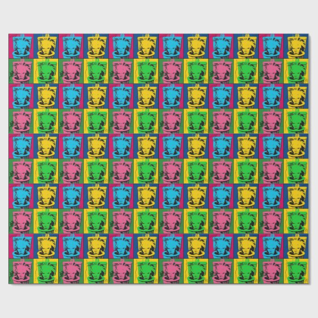 Andy Warhol Skibidi Toalett Popkonst Presentpapper (Platt)