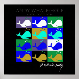 Andy Whale-Hål™_12-panel inverterad färg poster