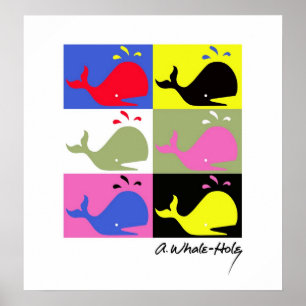 Andy Whale-Hål™_6-panelen har signerat poster/skri Poster