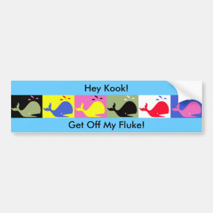 Andy Whale-Hole™_ "får av min fluke! ", Bildekal