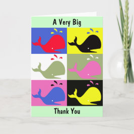 Andy Whale-Hole™_ "hälsning för ett mycket stort Tack Kort