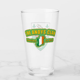 Andys Klan Pint Glass Glaskopp