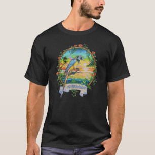 Anegada Bvi Vintage Tropical Parrot Vacation T Shirt